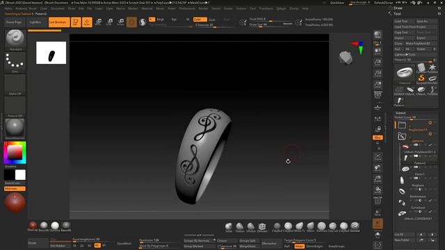 Jewellery Design in Zbrush Section 19 Synopsis