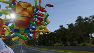 Cars Speed Test with RAINBOW BUS EATER – BeamNG.Drive