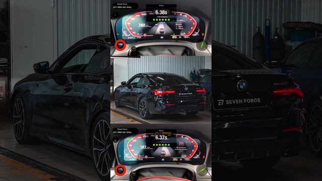 До/после stage 1 на BMW M440i от Seven Force