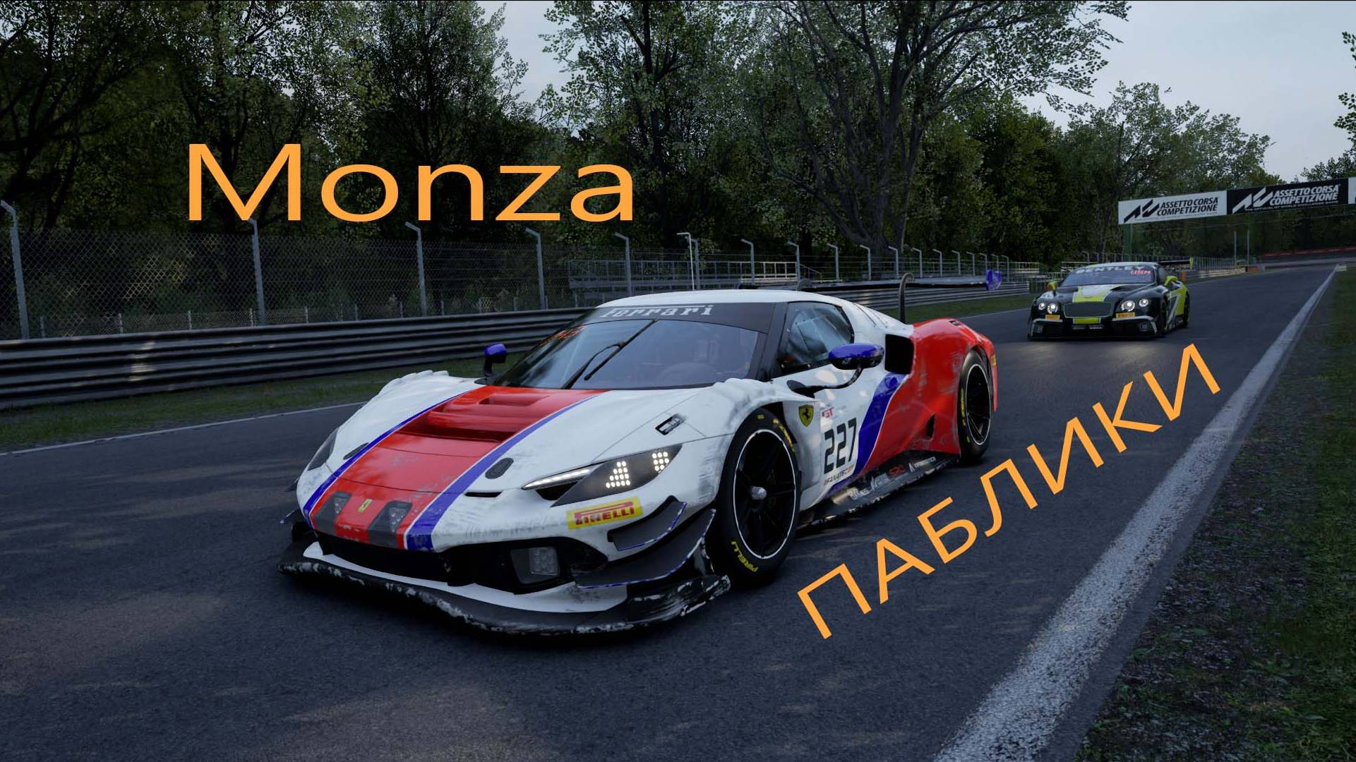 Assetto Corsa Competizione. Катаю онлайн 10ти минутку по Monza Часть 3