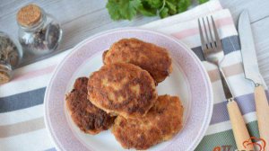 Мясные котлеты с картошкой