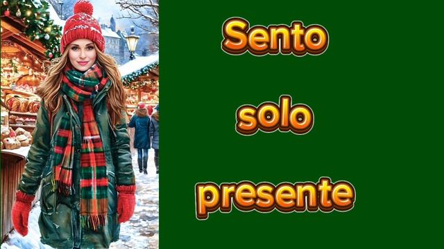 Песня на итальянском "Sento solo presente"