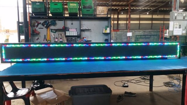 ปายไฟวง Oled P13.33 แสดงผล 7 ส ขนาด 41 x 393 cm. รานปญญาอควปเมนท