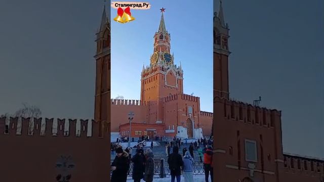 Москва. Красная площадь. Спасская башня. 03.01.2025