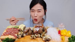 내장이 꼬소한~ 범고둥,개불 리얼사운드 먹방 ASMR Braised Sea Snails, Spoon Worm MUKBANG EATING SOUNDS NO TALKING NAJIN