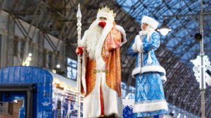 Поезд Деда Мороза прибыл в Москву на Киевский вокзал