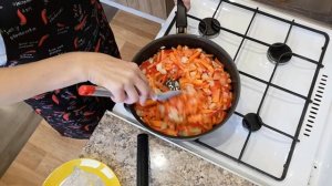 Рис с фаршем и овощами