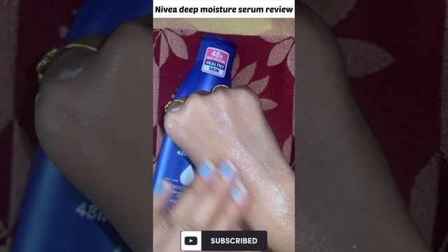 Nivea body milk deep moisture serum review #shortvideo #nivea #bodyserum #bodylotion