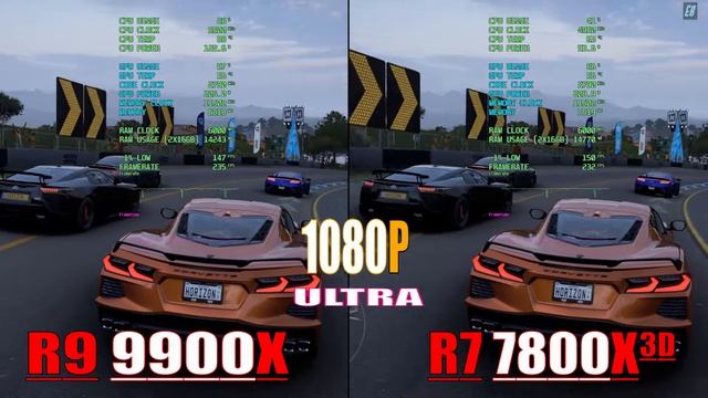 RYZEN 7 7800X3D vs RYZEN 9 9900X || PC GAMES BENCHMARK TEST ||