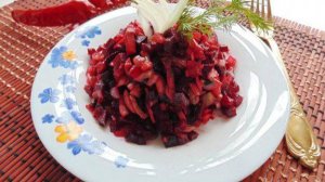 Салат из свеклы с грибами