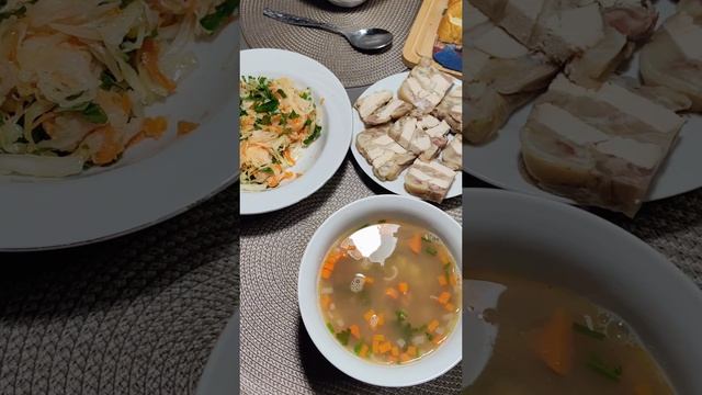 Ужин пенсионера с типа зельцем 🍲