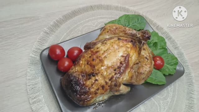 Фаршированная курица гречкой с потрохами и соусом цахтон. смотреть онлайн