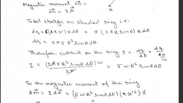 Magnetic Dipole Moment due to Spinning Spherical Shell смотреть онлайн