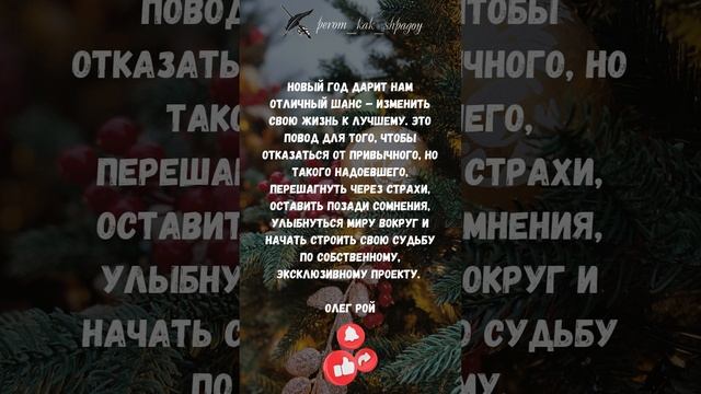 Новогодние мысли и цитаты