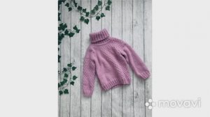 Кофта спицами. Свитер для девочки спицами. Свитер с узором ” соты ”. Часть вторая