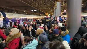 Феерическое Отправление Поездов Деда Мороза с Киевского вокзала 03.01.2025 г.