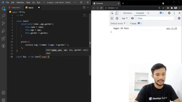 #10 | Introduction to JavaScript Class Expressions | ES6 Tutorial in Hindi 2021 | Newton School