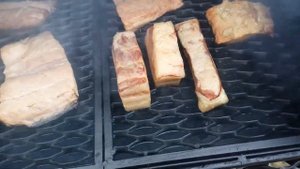 горячее копчение рыба сало мясо смокер bbq