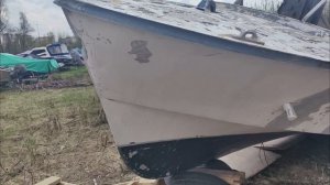 Пескоструйная очистка катера из алюминия проект Стриж +79152806403