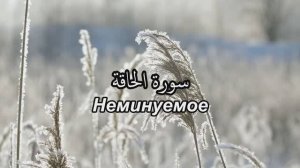Сура 69. Аль-Хакка/Неминуемое, со смысловым переводом. Чтец - Имад аль-Мансори
