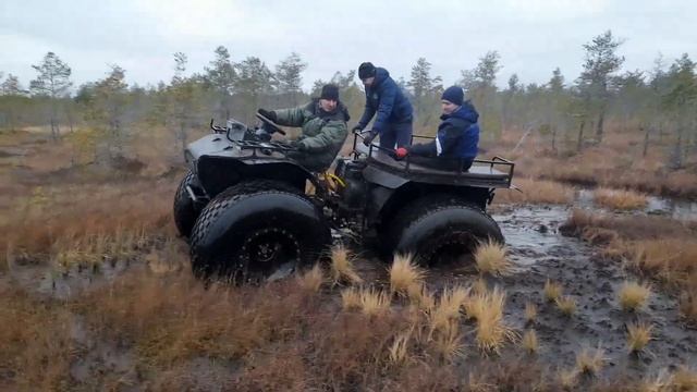 Вездеход и 4 человека по Дикому Торфу. Ищем Рукав судьбы 2. Переломка Ураган с тяжелыми мостами ГАЗ. смотреть онлайн