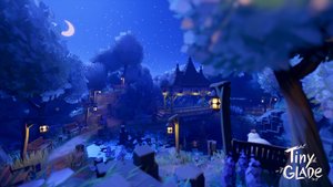 Tiny Glade! Сад камней. Строим тему дня в ламповой игре.