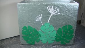 Большие 2 коробки переделка  . Декор папье маше .