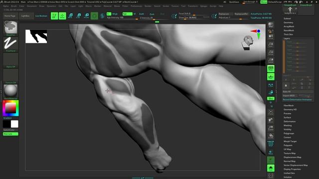 ZBRUSH TUTORIAL_COSTUME DETAIL USING FRAME MESH AND IMM BRUSH