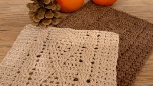 Рельефный узор крючком . По петельный мастер класс
