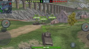 Играем в игру танки блиц/Tanks Blitz прокачиваем ветку кран вагна/Kranwagn