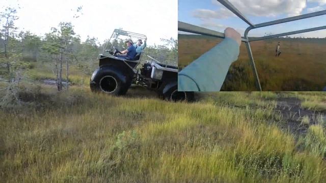 Вездеход Дикарь 2 длинная торфяная супер яма и бобровая канава. Легкая переломка Ураган 2 места Ч.3 смотреть онлайн