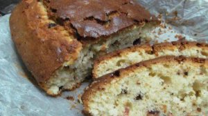 Пирог с клюквой и шоколадом