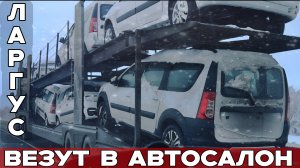 Встретили автовоз с новыми Ларгусами!  Попутный обзор... Что нужно знать перед покупкой?