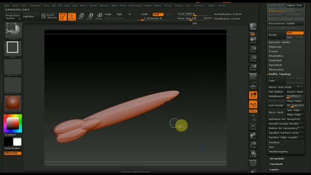 Zbrush 4R7 как сделать Крылья