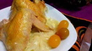Куриные крылья в сливочно-имбирном соусе