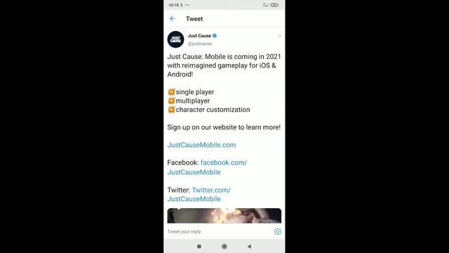 BIG ANNOUNCEMENT | JUST CAUSE MOBILE IS HERE | FOR ANDROID\ISO📱💯🔥
