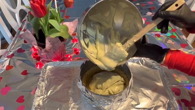 Чизкейк Фисташка - Малина / Фисташковая сырная основа / Фисташковый ганаш.