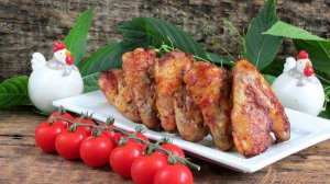 Крылья маринованные запеченные