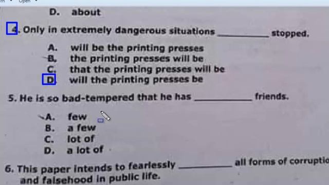 GAT past paper (2019): GAT test preparation : GAT Complete solved paper: Part - 01