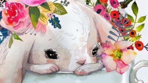 Зайчата в чашках_Dt3-28