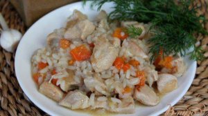 Куриная грудка с рисом и карри