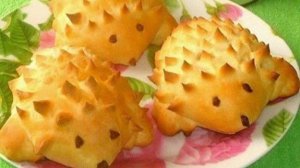 Булочки с начинкой Ёжики
