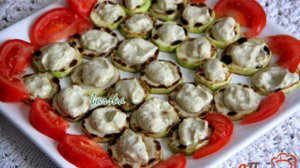 Кабачки с соусом по-грузински