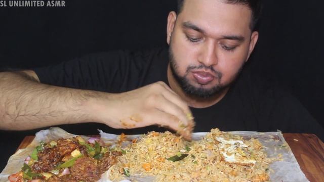 Eating Seafood Nasi Goreng & Devilled Chicken*Thaprabane Family Restaurant Minuwangoda Mukbang Show