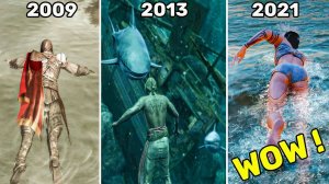 Эволюция плавания в играх Assassin s Creed (2007-2021)