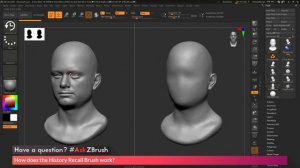 #AskZBrush_ “How does the History Recall Brush work”