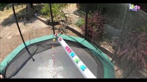 Гонка Marble Run! Спуск шариков на батут! Крутое видео!