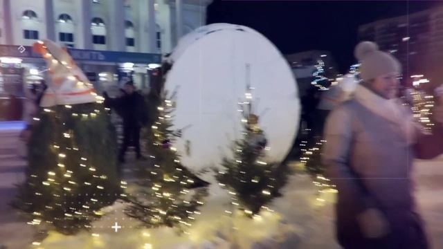 Новогодняя прогулка. Площадь 400летия Тюмени.