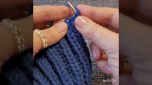 Шарф английской резинкой