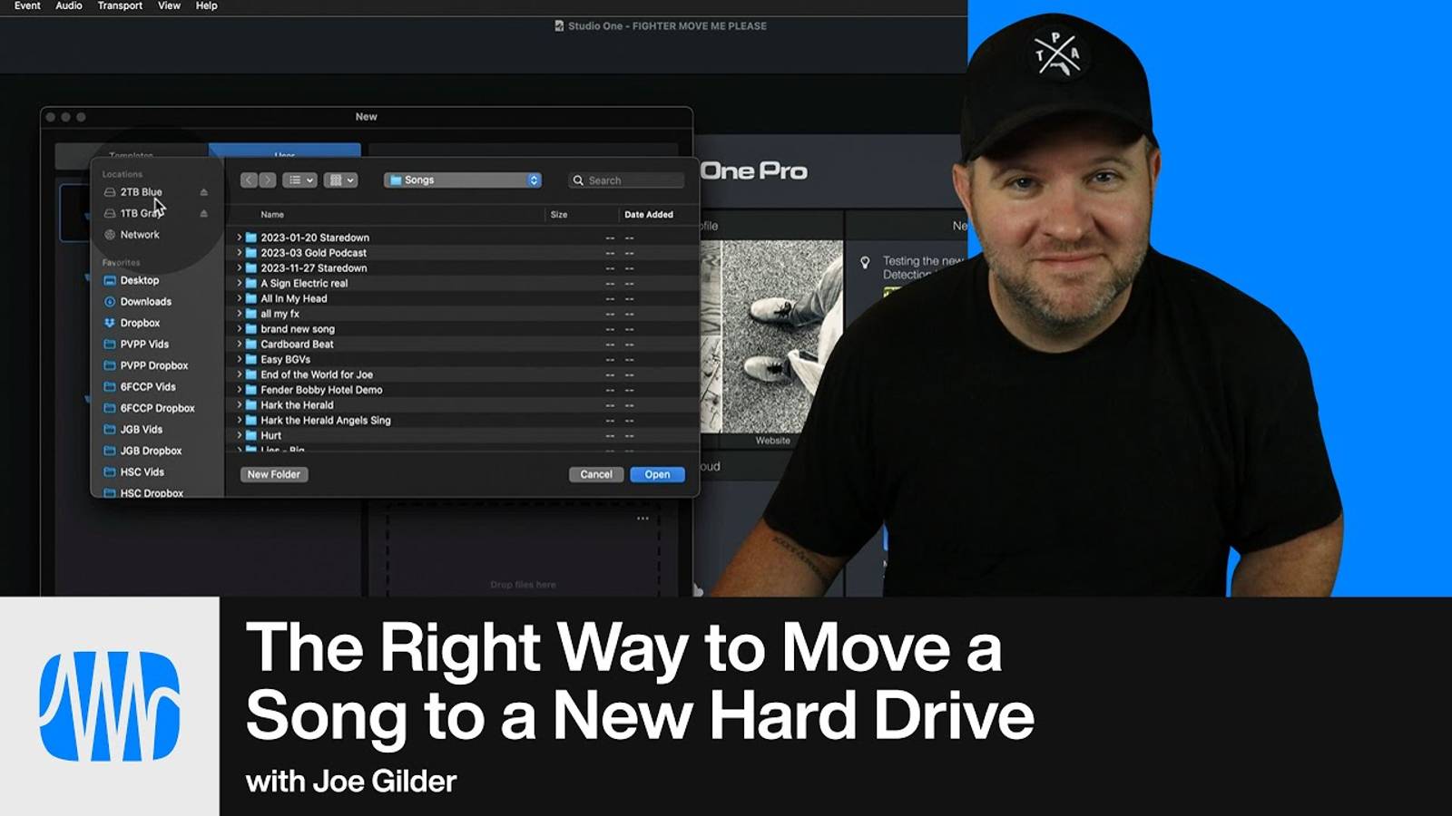 Studio One Pro 7: How to Move Song to New Hard Drive